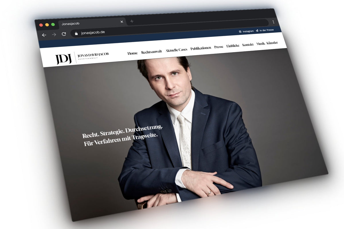 Jonas Jacob – zwei Professionen, zwei Websites, eine Persönlichkeit