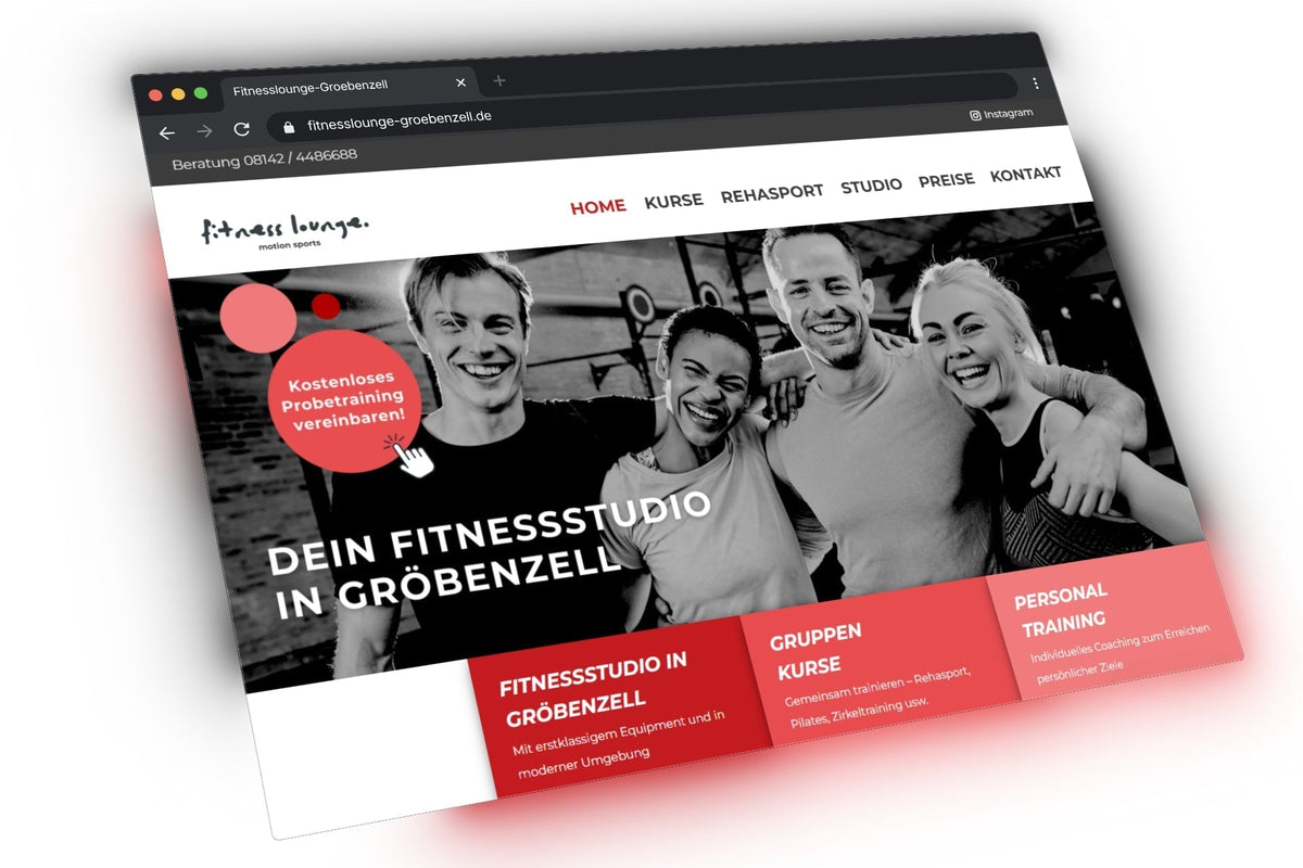 fitness lounge Gröbenzell – persönliches Training trifft modernen Studioauftritt